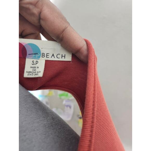 Free People Beach Aubre Open-Back Essential Maxi Dress in Burnt Orange S - Picture 6 of 8